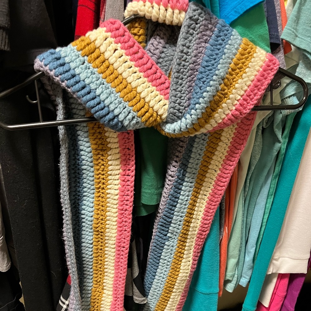 Extra long crocheted scarf NWOT